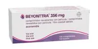 Envase del medicamento BEYONTTRA 356 MG COMPRIMIDOS RECUBIERTOS CON PELICULA - Laboratorio Bayer Ag