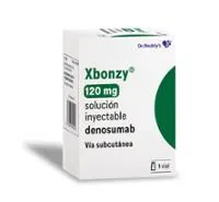 Envase del medicamento XBONZY 120 MG SOLUCION INYECTABLE - Laboratorio Reddy Holding Gmbh