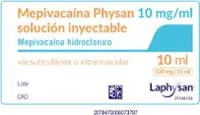 MEPIVACAINA PHYSAN 10 mg/ml SOLUCION INYECTABLE - Imagen 2