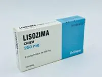 Envase del medicamento LISOZIMA CHIESI 250 mg COMPRIMIDOS - Laboratorio Chiesi España S.A.U.