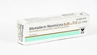 Fotografía del medicamento MENADERM NEOMICINA 0,25 mg/ 7,2 mg/ g CREMA