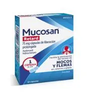 Envase del medicamento MUCOSAN RETARD 75 mg CAPSULAS DE LIBERACION PROLONGADA - Laboratorio Opella Healthcare Spain S.L.