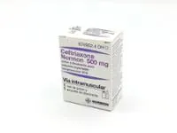 Fotografía del medicamento CEFTRIAXONA NORMON 500 MG POLVO Y SOLUCION PARA SOLUCION INYECTABLE INTRAMUSCULAR EFG