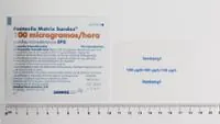 FENTANILO MATRIX SANDOZ 100 microgramos/HORA PARCHES TRANSDERMICOS EFG - Imagen 2
