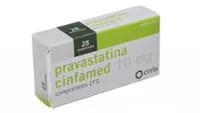 Fotografía del medicamento PRAVASTATINA CINFAMED 10 mg COMPRIMIDOS EFG