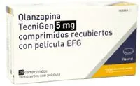 Fotografía del medicamento OLANZAPINA TECNIGEN 5 mg COMPRIMIDOS RECUBIERTOS CON PELICULA EFG