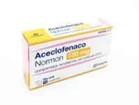 Envase del medicamento ACECLOFENACO NORMON 100 mg COMPRIMIDOS RECUBIERTOS CON PELICULA EFG - Laboratorio Laboratorios Normon S.A.