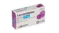 Fotografía del medicamento LERCANIDIPINO CINFA 10 mg COMPRIMIDOS RECUBIERTOS CON PELICULA EFG