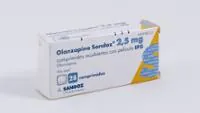 Fotografía del medicamento OLANZAPINA SANDOZ 2,5 mg COMPRIMIDOS RECUBIERTOS CON PELICULA EFG