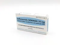 Fotografía del medicamento LEFLUNOMIDA NORMON 10 mg COMPRIMIDOS RECUBIERTOS CON PELICULA EFG