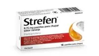 Fotografía del medicamento STREFEN 8,75 MG PASTILLAS PARA CHUPAR SABOR NARANJA