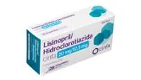 Fotografía del medicamento LISINOPRIL/HIDROCLOROTIAZIDA CINFA 20 MG/12, 5 MG COMPRIMIDOS EFG