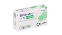 Fotografía del medicamento SILDENAFILO CINFA 100 MG COMPRIMIDOS MASTICABLES EFG