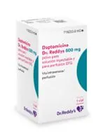 Fotografía del medicamento DAPTOMICINA DR. REDDYS 500 MG POLVO PARA SOLUCION INYECTABLE Y PARA PERFUSION EFG