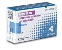 Fotografía del medicamento ACORE 20 MG COMPRIMIDOS RECUBIERTOS CON PELICULA EFG