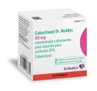 Fotografía del medicamento CABAZITAXEL DR. REDDYS 60 MG CONCENTRADO Y DISOLVENTE PARA SOLUCION PARA PERFUSION EFG