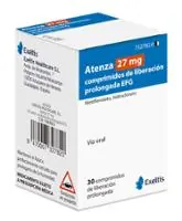 Envase del medicamento ATENZA 27 MG COMPRIMIDOS DE LIBERACION PROLONGADA EFG - Laboratorio Exeltis Healthcare S.L.