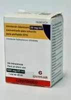 Envase del medicamento IRINOTECAN GLENMARK 20 MG/ML CONCENTRADO PARA SOLUCION PARA PERFUSION EFG - Laboratorio Glenmark Arzneimittel Gmbh