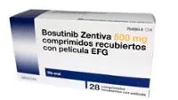 Envase del medicamento BOSUTINIB ZENTIVA 500 MG COMPRIMIDOS RECUBIERTOS CON PELICULA EFG - Laboratorio Zentiva K.S.
