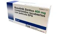 Envase del medicamento BOSUTINIB ZENTIVA 400 MG COMPRIMIDOS RECUBIERTOS CON PELICULA EFG - Laboratorio Zentiva K.S.